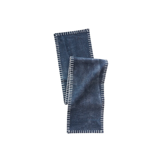 14" x 72" Carter Indigo Table Runner - 14" x 72"