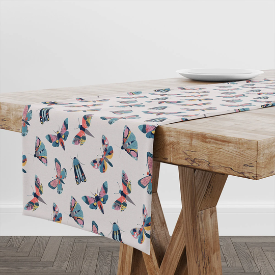 Table Runner Colorful Insects | Unique Design Decor High Quality Textile & Print Made in Eu