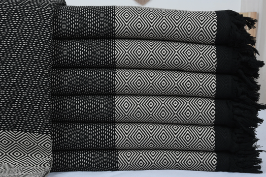 Sofa Blanket, Wholesale Blankets, Diamond 79x99 Inches Cover, Oversize Beige Bedding Bedcover, Warm