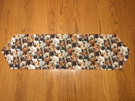 Dog - Dogs Pups Long Table Runner Reversible Fast Shipping