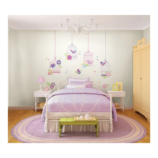 Chirping The Day Away Wall Art Kit - 34.5in x 39in x 0.025in
