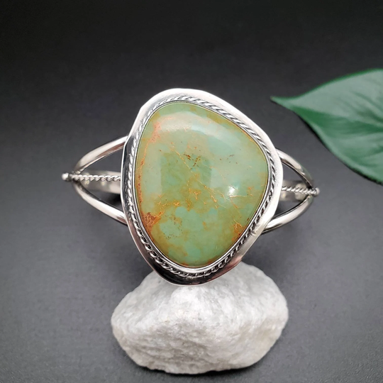 Socute925 Dainty Number 8 Turquoise Cuff Bracelet | Sterling Silver Jewelry #13