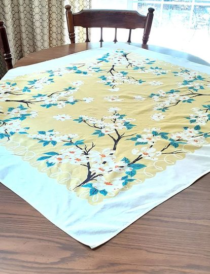 Vintage Fabric Table Cloth