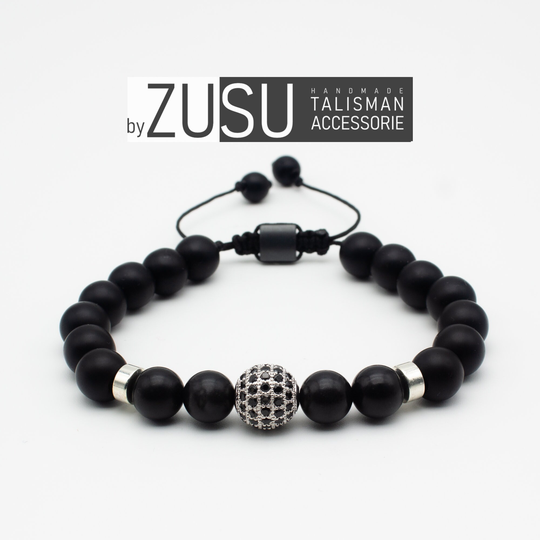 Bracelet Black Onyx & Shungite, Mens Bracelet, Best For Boyfriend, Gift Him, Naturel Stone Natural Bracelet