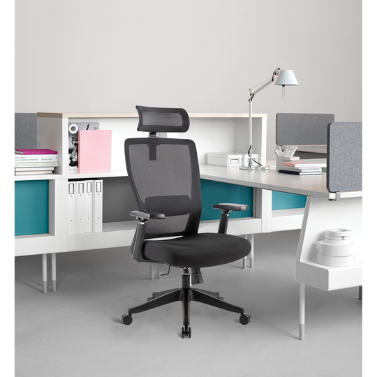 EYIW Big and tall High Back Office Chair with Headrest and 3D armrest, lumbar support with height adjustment