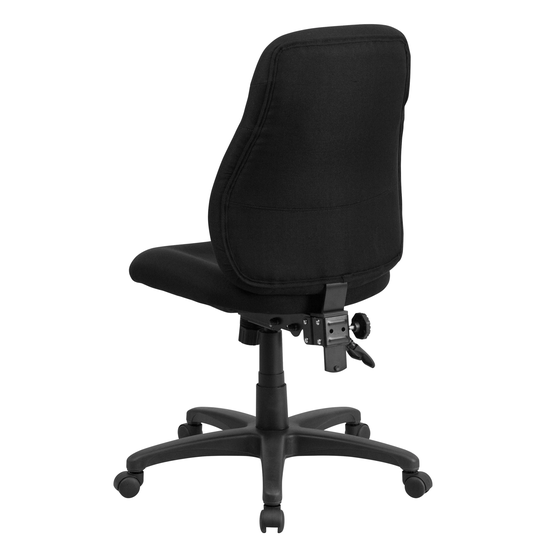 Mid-Back Fabric Multifunction Swivel Ergonomic Chair with Back Adjustment