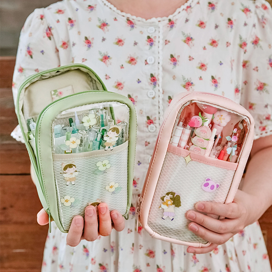 Large-Capacity Pencil Case Student Multi-Layer Cute Stationery Bag Box, Zip Pouch, School Supplies, Gifts