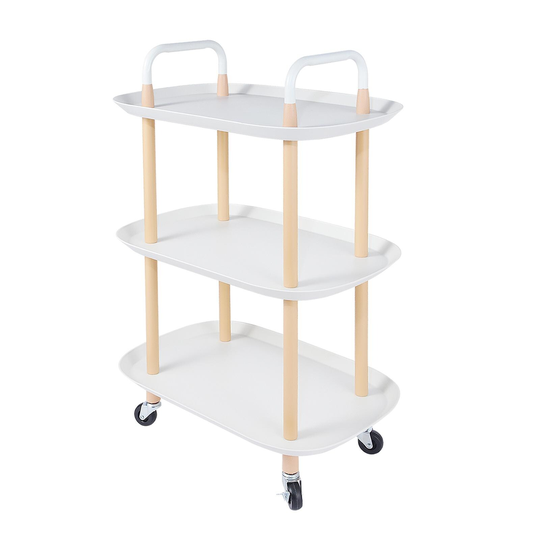 3Tier Rolling Storage Utility Cart White