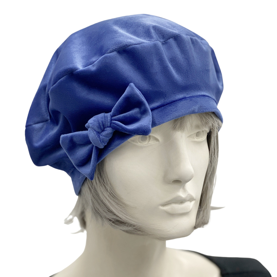Beret Hats For Women, French Beret, Velvet Berets With Bow, Handmade, Best Friend Gifts