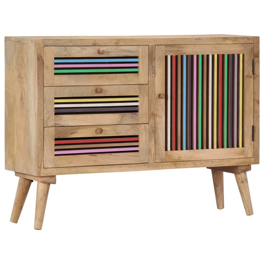 Sideboard 39.4"x11.8"x29.5" Solid Mango Wood