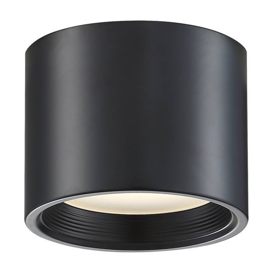 Reel 1-light Black LED Small Flush Mount
