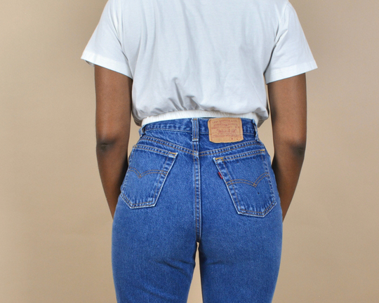 Levi's 16505 Size 26 Dark Wash High Rise Vintage Denim Jeans
