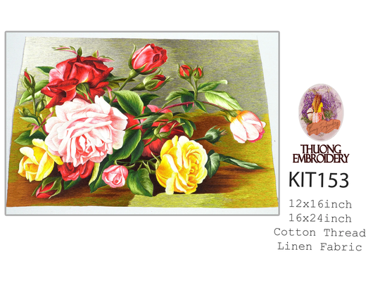 Kit 153 Hand Embroidery More 30% Threads