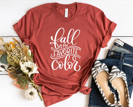 Fall Is My Favorite Color Shirt, Autumn Thanksgiving Halloween Gift, Teacher Tee. Shirt