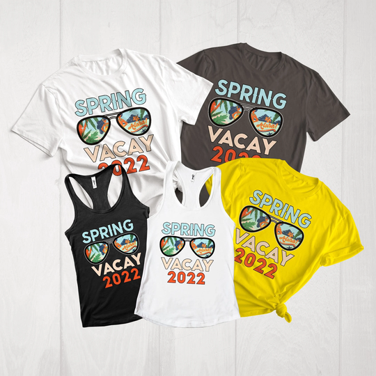 Sunglasses Spring Vacay 2022 Shirt, Beach Vibes Break Crew, Family Matching Vacation Gift