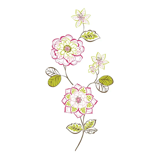 Des Fleurs Wall Art Kit - 34.5in x 39in x 0.025in