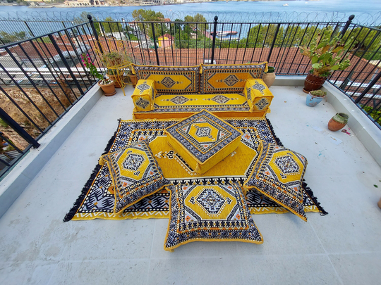 Sofas & Loveseats, Arabic Majlis, Traditional Design Lounge Set, Pallet Sofa Sectionals, Sofa, Meditation Reading