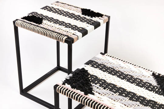 Set Of Stools, Woven Furniture, Entryway Chair, Bedroom Seating, Living Room Stool, Small Bohemian Home Furniture, Boho Decor