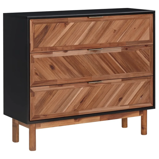 Sideboard 35.4"x13.2"x31.5" Solid Acacia Wood and MDF