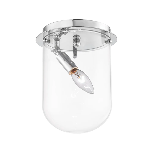 Elk-light way 1-light LED Flush in Polished Chrome