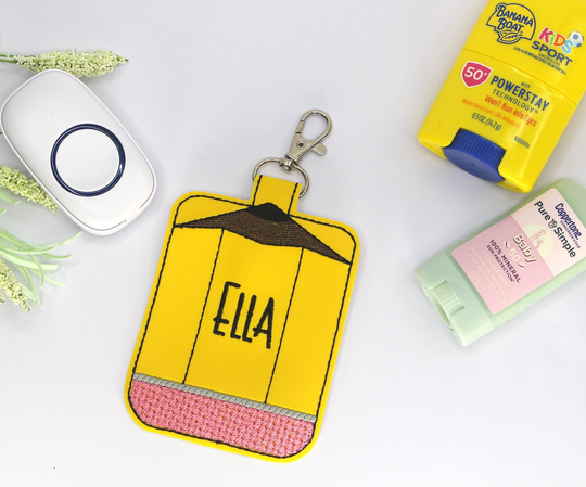Classroom Doorbell Holder, Personalized Sunscreen Lanyard Accessory, Teacher Gift, Pencil