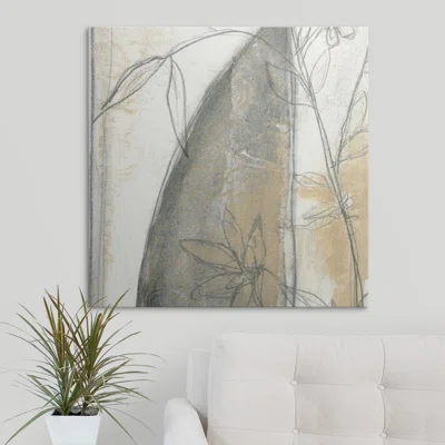'Neutral Garden Abstract III' Jennifer Goldberger Graphic Art Print