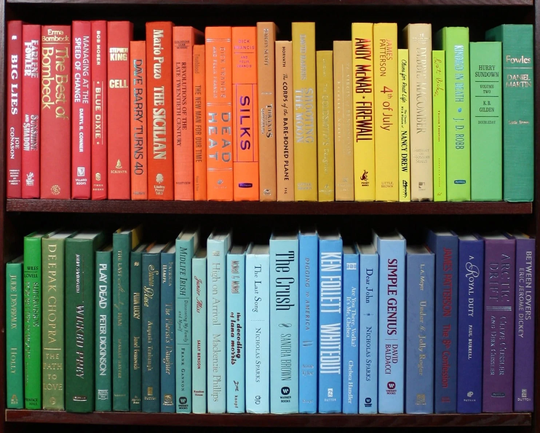 Books By Color You Pick Home Decor Rainbow Colorful Farmhouse Random Lot Five Pack Modern Mfh Decor