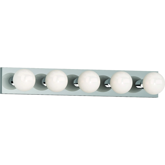 Volume Lighting 5-Light Chrome Vanity