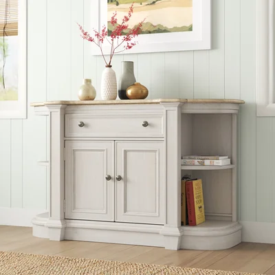 Mia 58" Wide 1 Drawer Solid Wood Sideboard