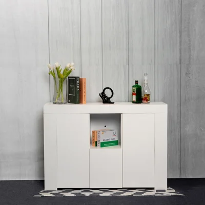 Wood Sideboard UV Coated With LED Light