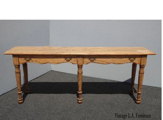 Vintage French Country Long Sofa Table By Martin Of London ~Entry Console
