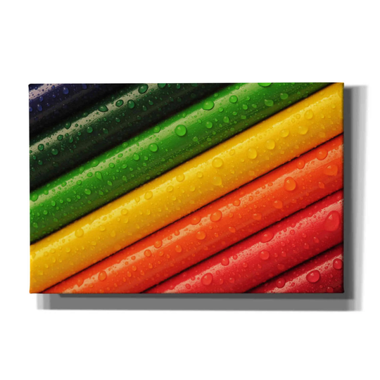 Giclee Canvas Wall Art "Pencil Rainbow' By Epic Portfolio