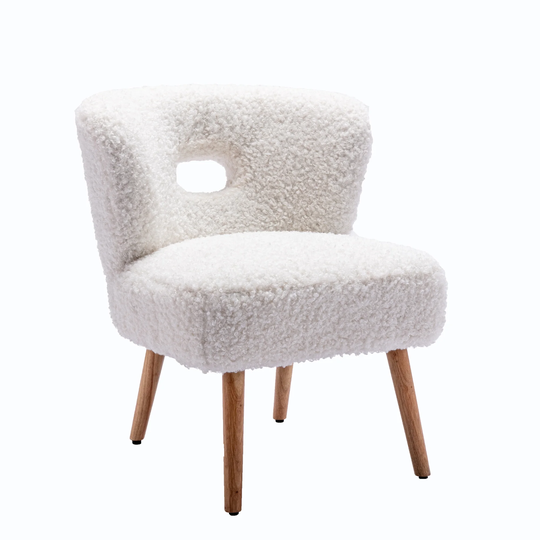 Accent Chair Upholstery Open Back Chair for Living Room Bedroom