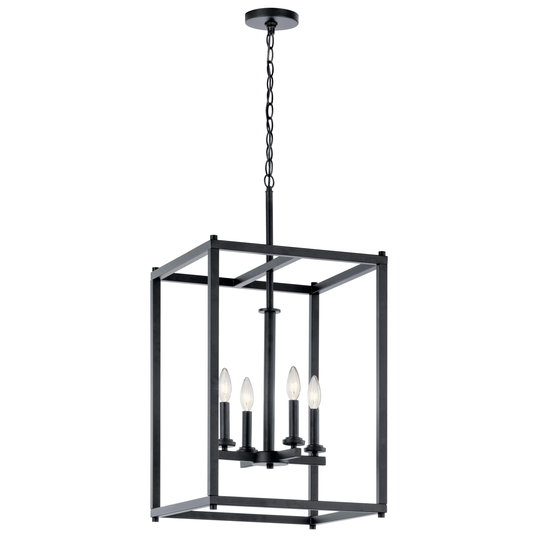 Kichler Lighting Crosby 4-Light Foyer Pendant Black