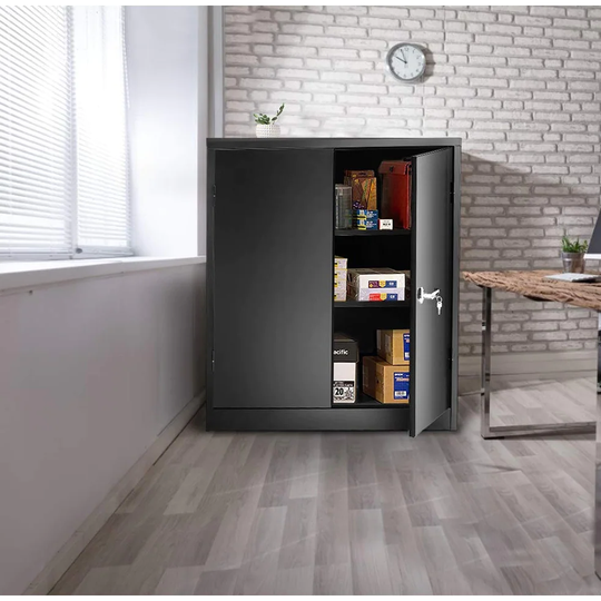 Porch & Den Provence Metal 3-shelf Storage Cabinet