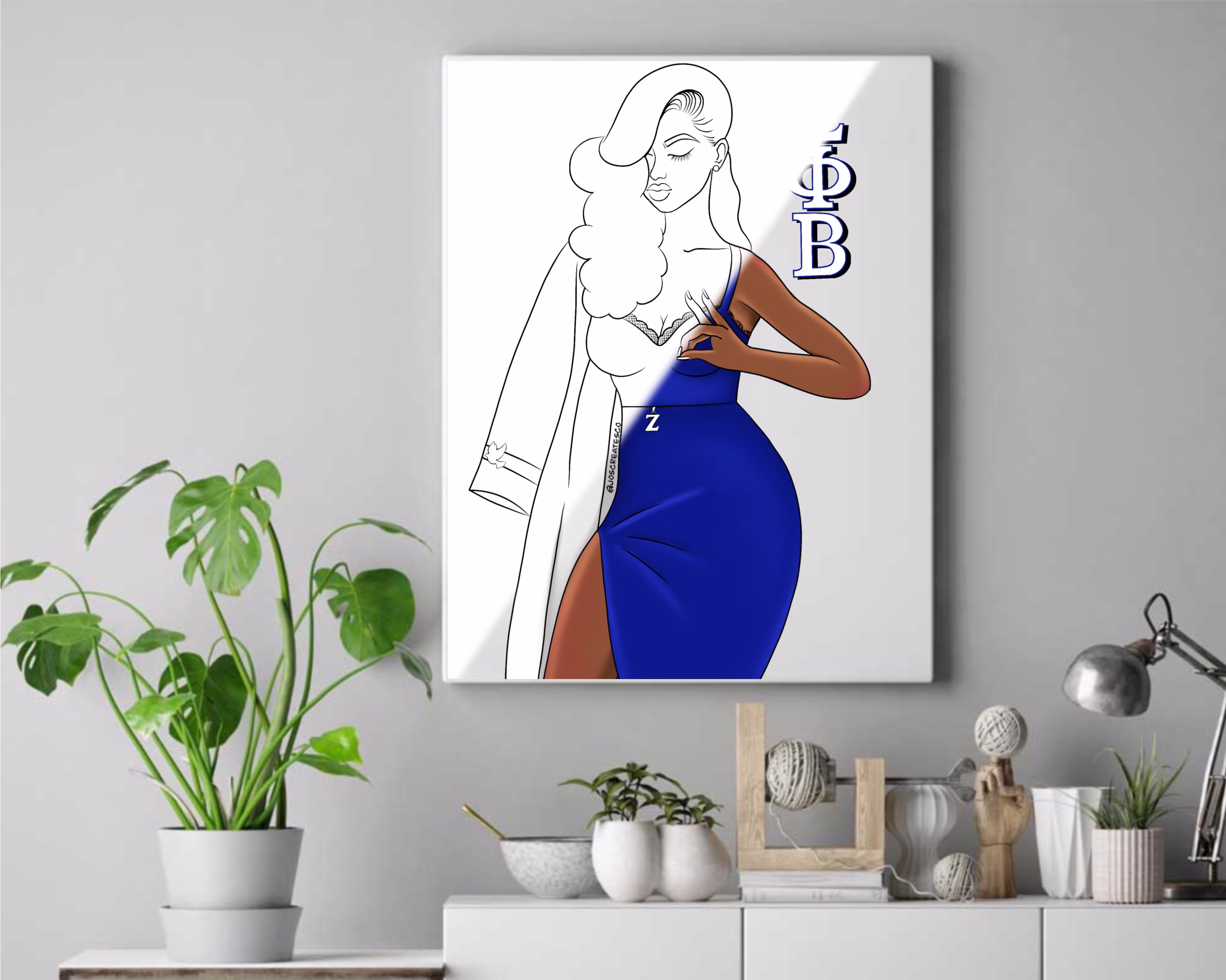 Zeta Phi Beta Pre Drawn Outline Canvas Panel Diy Paint Grad Party For Adults Sorority Delta Single/Bulk Wholesale/Canvas Art Kit/