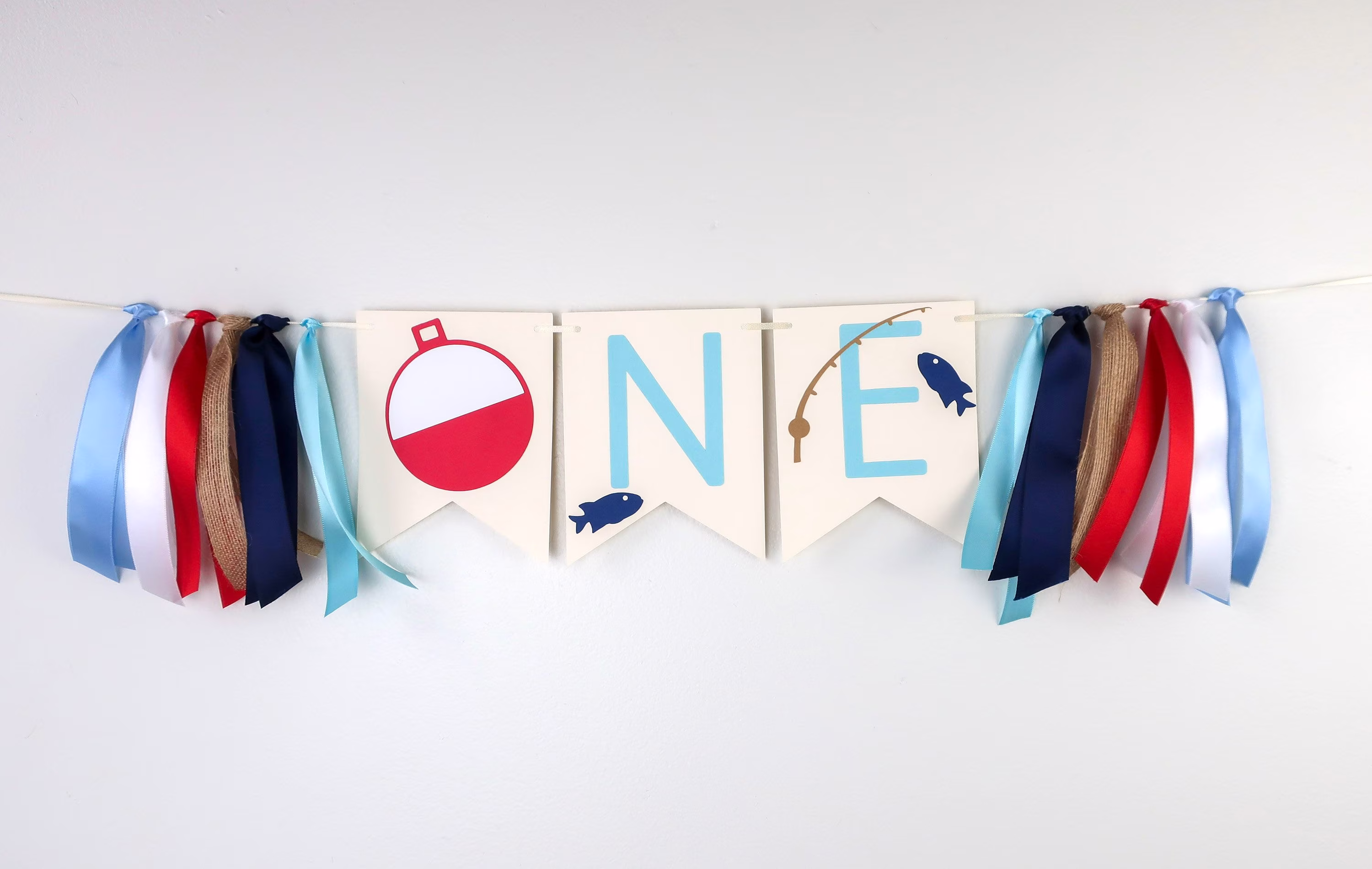 O-Fish-Ally One High Chair Banner - The Big Fish Party Fishing Birthday Gone Fishin O Fish Ally First Bobber