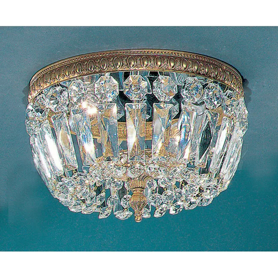 Classic Lighting 7" Crystal Flushmount from the Crystal Baskets
