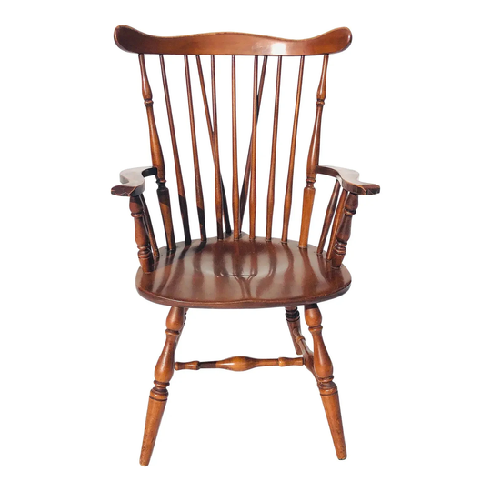 Vintage Heywood Wakefield Brace Comb Back Windsor Arm Chair, 150 Miles From Our Zip Code | 06426 To Yours Free Shipping, Please Read