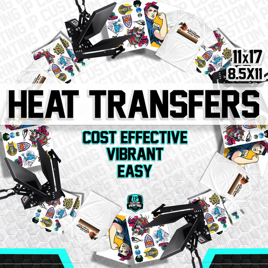 Full Color Ready To Apply Multi Substrate Custom Heat Transfers