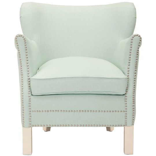 SAFAVIEH Posh Robins Egg Blue Arm Chair - 26.6" x 28.9" x 29.3"