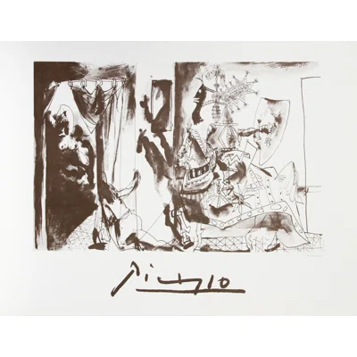 Chevalier En Armure, Page Et Femme Nue by - Painting on