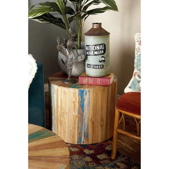 Brown Reclaimed Wood Rustic Coffee Table