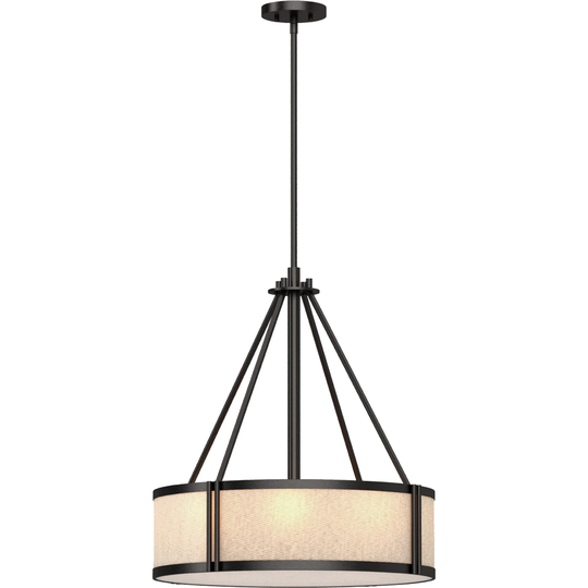 Volume Lighting 4-Light Indoor Antique Bronze Downrod Pendant - Antique Bronze