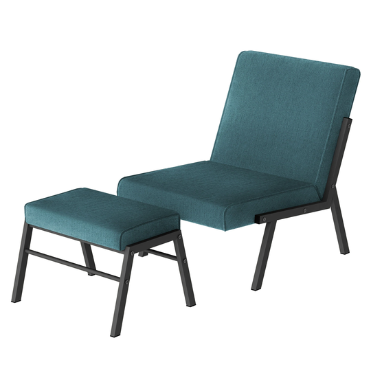Accent Chair with Ottoman Upholstered Chair Velvet Single Sofa Chair