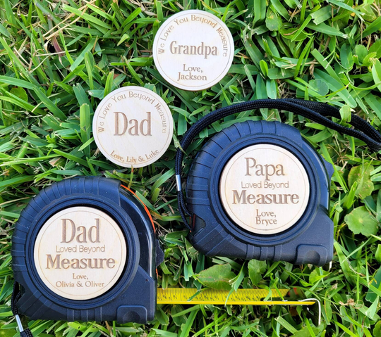Personalized Engraved Tape Measure | Father's Day Gift Dad, Daddy, Papa, Pawpaw Gift Ships Fast