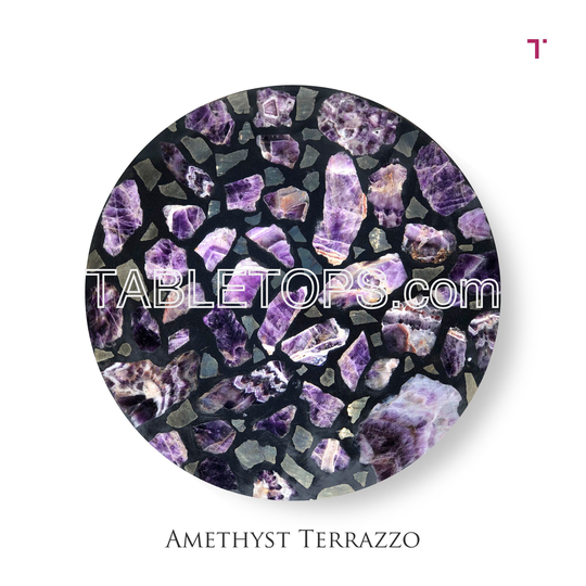 Amethyst Stone Table Top, Counter Feng Sui Decor Mystical Stone, Healing Crystal With Natural Properties