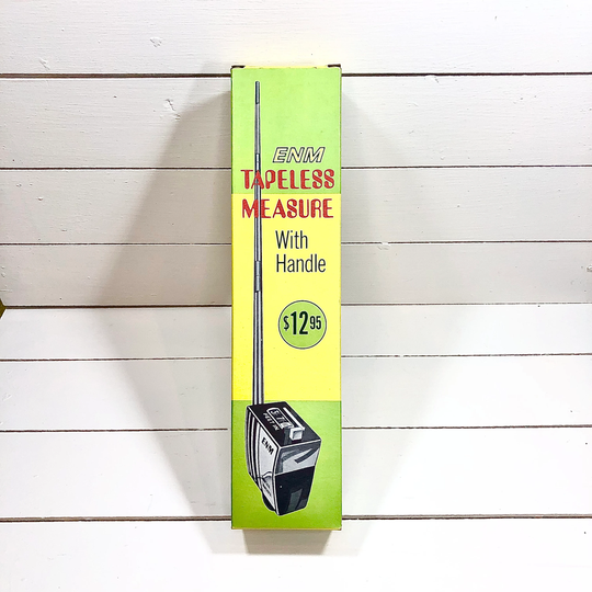 Vintage Enm Tapeless Measure W Handle ~ Wheel Tape Tm-13