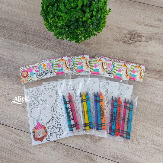 Wild Party Animals Coloring Book, Decor, Birthday, Birthday Decorations, Animals, Favor