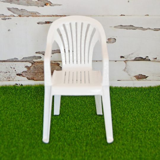 Miniature Lawn Chair For Dollhouse Outdoor Furniture, Lounge Chair, Patio 1 6 Scale Summer
